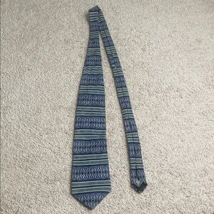 Puritan Blue and Green Patterned Men's Tie